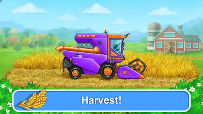 Wheat Harvest Farm Kids Games android App screenshot 1